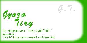 gyozo tiry business card